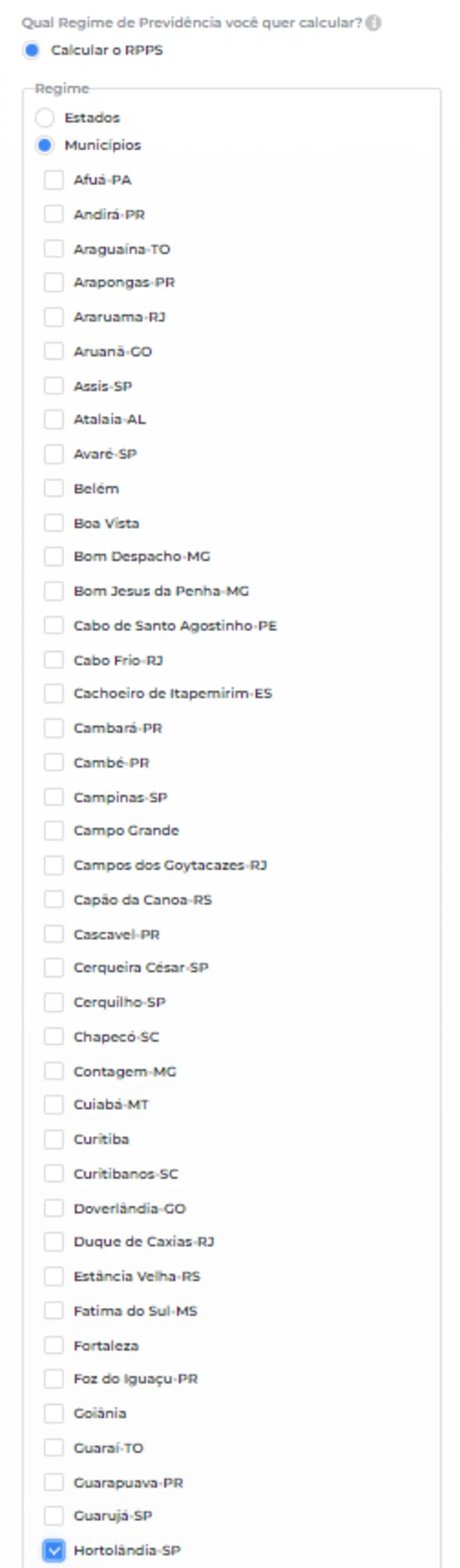 Como fazer o cálculo da aposentadoria do servidor do município de Hortolândia